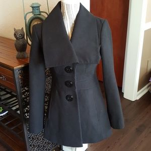 Small Black Jessica Simpson Dress Coat/Peacoat SM